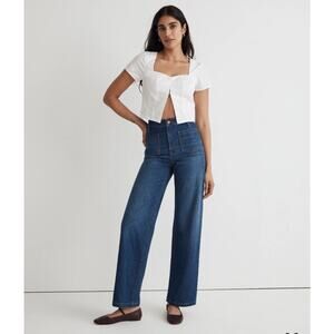Madewell The Perfect Vintage Wide-Leg Jean, Women’s 26P Medium Blue Wash